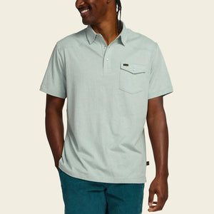 Howler Brothers Mens Ranchero Polo Seafoam