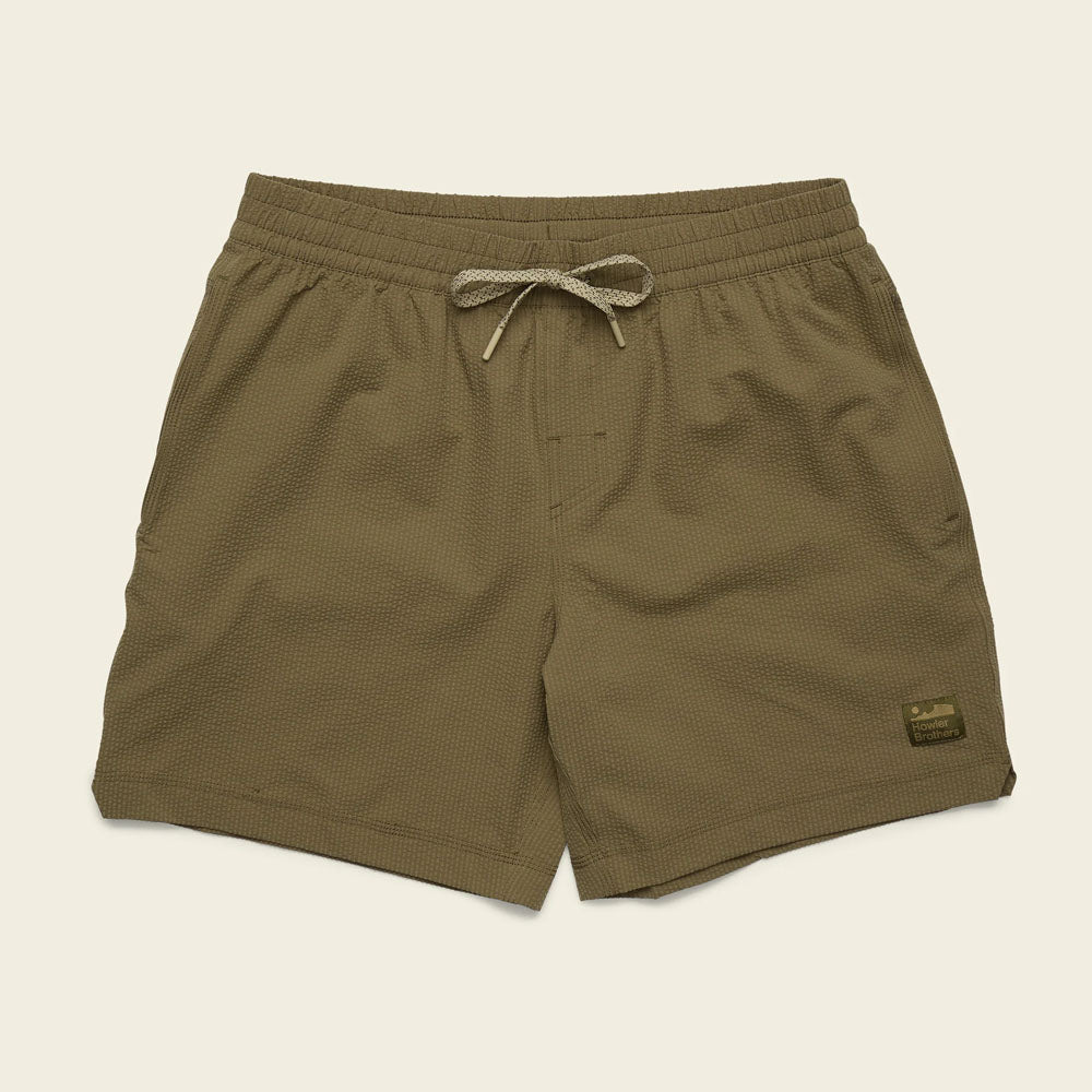 Howler Brothers Mens Salado Seersucker Shorts Capers