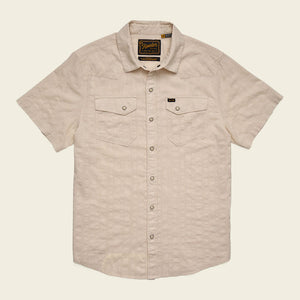 Howler Brothers M H Bar B Snapshirt Eyelet tripe: Off White / S