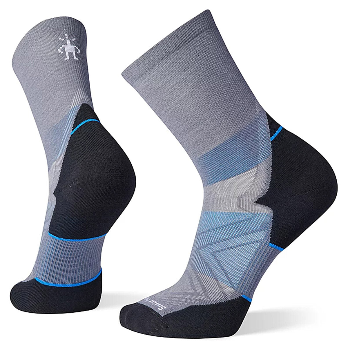 Smartwool Men's Run Targeted Cushion Mid Crew Socks Graphite