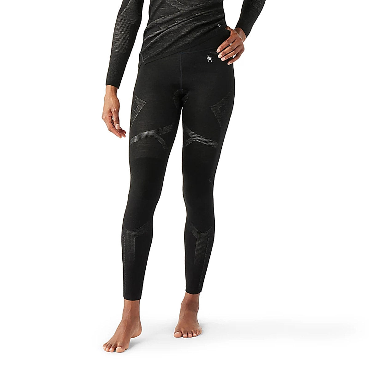 Smartwool Women's Intraknit Thermal Merino Base Layer Bottom Black/White