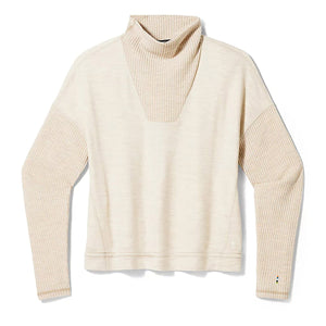 Smartwool Women's Thermal Merino Rib Top Toasted Coconut Heather