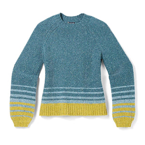 Smartwool Women's Cozy Lodge Ombre Sweater Twilight Blue Heather