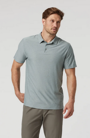 Vuori M Strato Tech Polo HVP Vintage Pistachio Heather