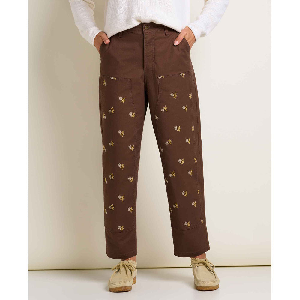 Toad&Co. Womens Juniper Utility Pant Chestnut Embroidery