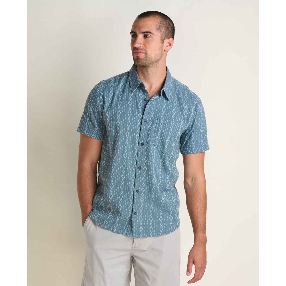 Toad&Co. Mens Treescape Short Sleeve Shirt Ink