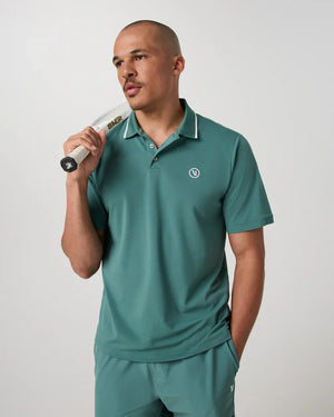Vuori Mens Short Sleeve Gamepoint Polo 2.0 WHT White