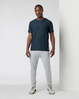 Vuori Mens Strato Tech Tee BEH Blue Sea Heather