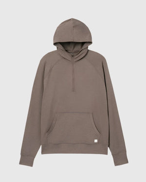 Vuori Mens Ponto Performane 1/2 Zip Hoodie HFS Fossil Heather