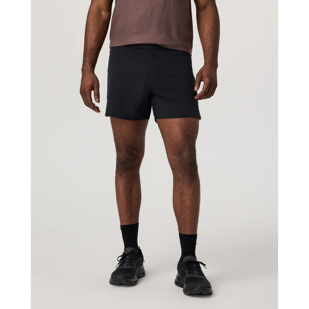 Vuori Mens Qualify Short Lined 5 Black