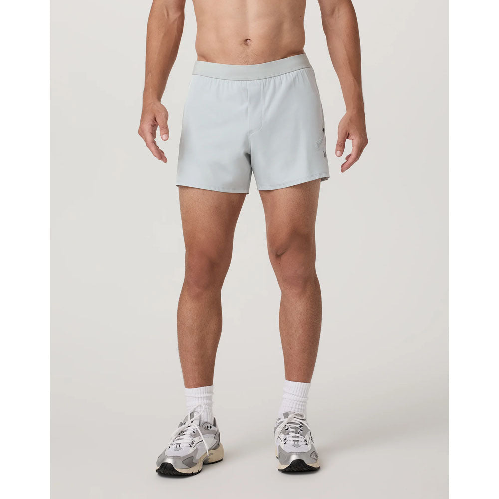 Vuori Mens Qualify Short Lined 5 ky Grey / S