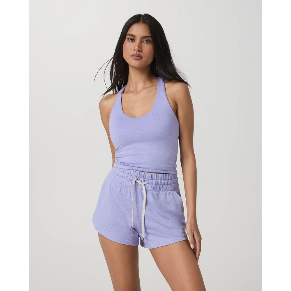 Vuori Womens Halo Performance Crop 2.0 Hyacinth Heather
