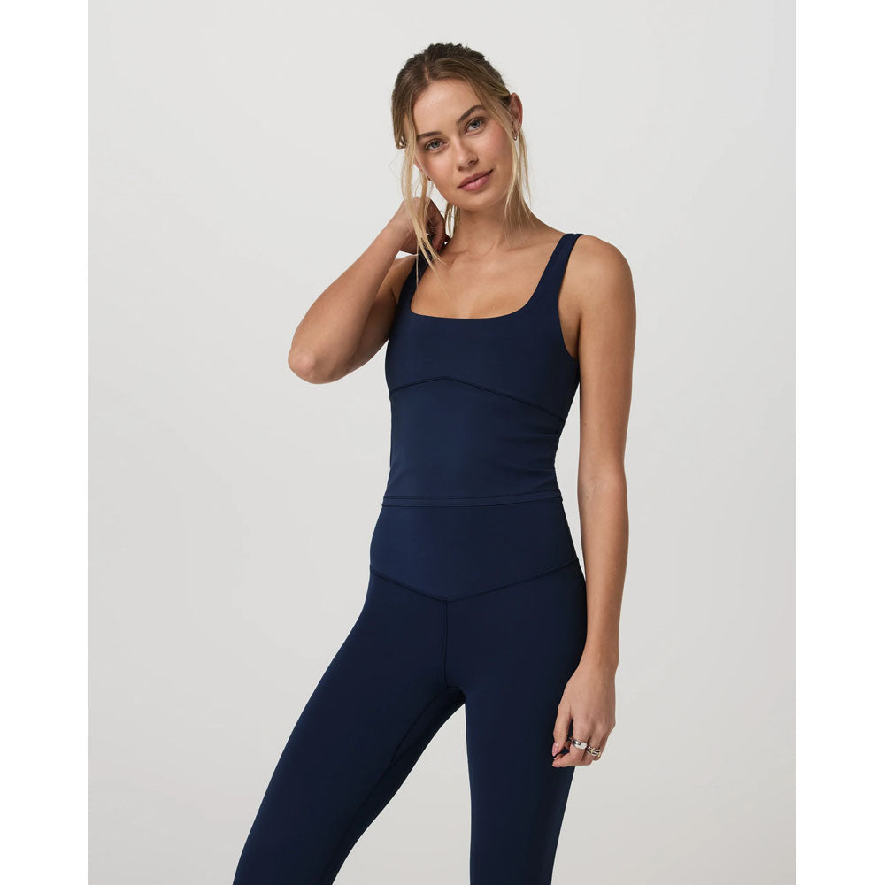 Womens Vuori AllTheForm Support Tank Blue Coast