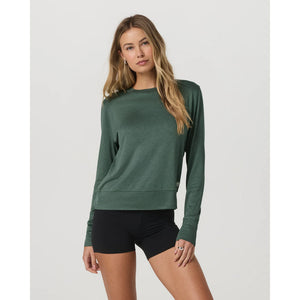 Vuori Womens Daydream Crew Agate Green Heather