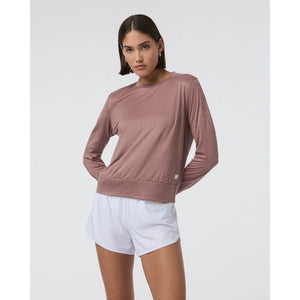 Vuori Womens Daydream Crew Sedona Brown Heather