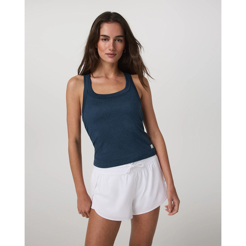 Vuori Womens Energy Racerback Tank Blue Coast Heather