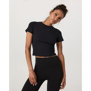 Vuori Womens Pose Fitted Tee Black