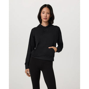 Vuori Womens Halo Modern Pullover Hoodie Black Heather