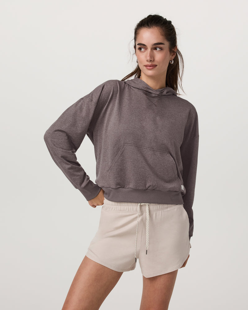 Vuori W Halo Modern Pullover Hoodie HHB Huckleberry Heather