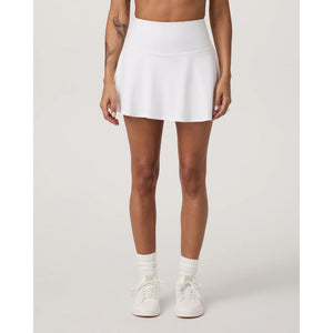 Vuori Womens Baseline Gingham Skirt White
