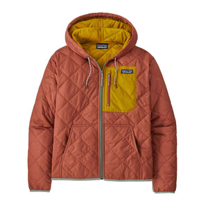 Patagonia Women's Diamond Quilted Bomber Hoody Burl Red