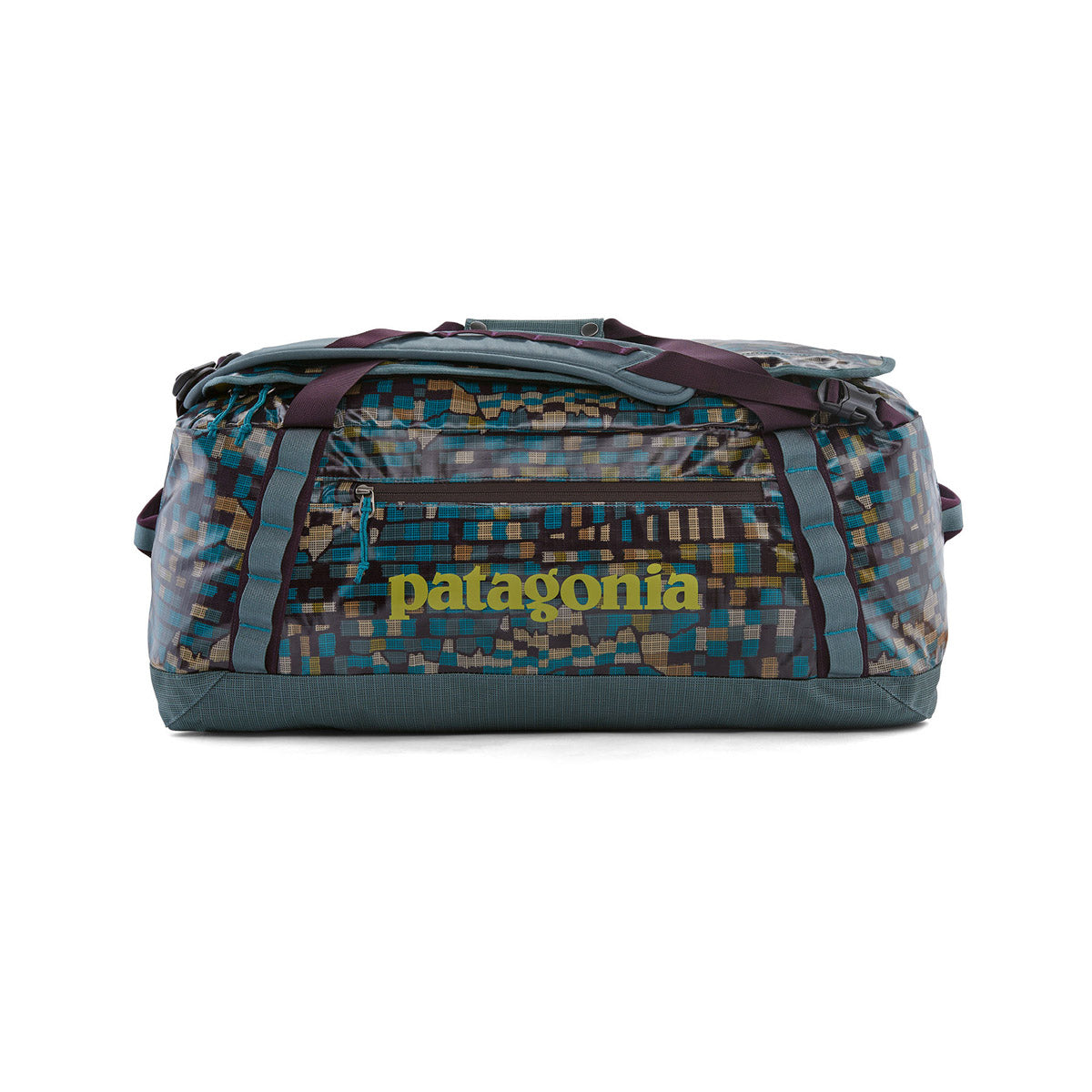 Patagonia Black Hole Duffel 55L Fitz Roy Patchwork: Nouveau Green