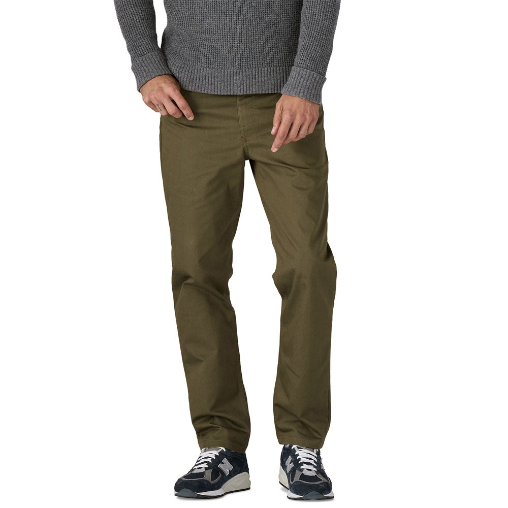 Patagonia Mens Twill Traveler 5-Pocket Pants - Short Basin Green