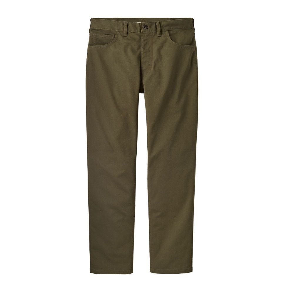 Patagonia Mens Twill Traveler 5-Pocket Pants - Regular Basin Green