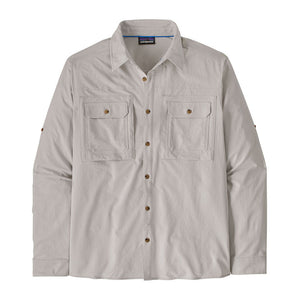 Patagonia Mens Long-Sleeved Self Guided Sun Shirt Crisp Grey