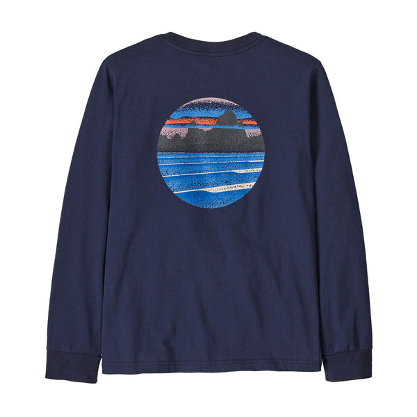 Kids' Long-Sleeved Skyline Stencil T-Shirt - Gearhead Outfitters