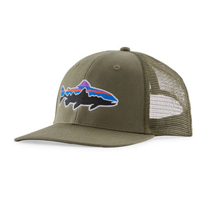 Patagonia Fitz Roy Trout Trucker Hat Basin Green