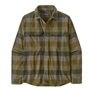 Patagonia Mens Canyonite Flannel Shirt Trail Rider: Pond Green