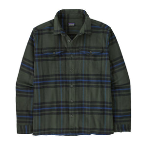 Patagonia Mens Fjord Flannel Shirt Catch: Old Growth Green