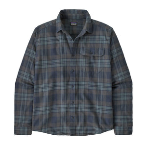 Patagonia Mens Long-Sleeved Lightweight Fjord Flannel Shirt Paw: molder Blue / S