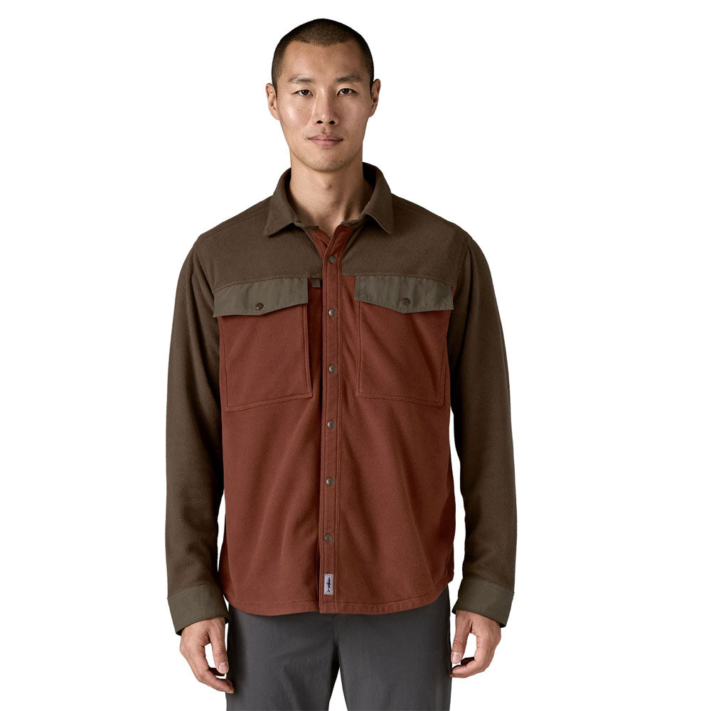Patagonia Mens Long-Sleeved Early Rise Snap Shirt Dried Vanilla