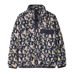 Patagonia Kids Lightweight Synchilla Snap-T Fleece Pullover Mother Tree: Oar Tan