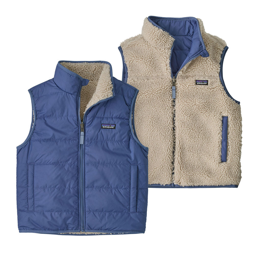 Patagonia Kids Reversible Ready Freddy Vest Current Blue