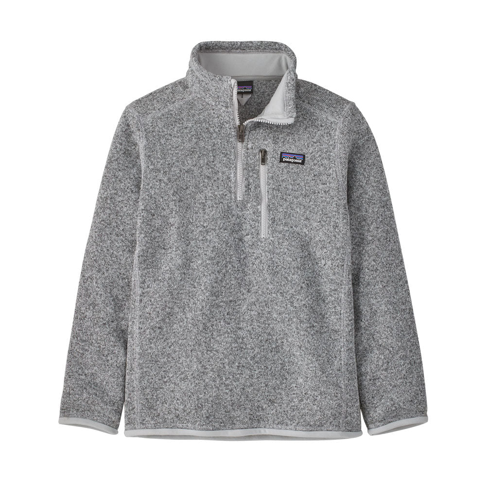 Patagonia Kids Better Sweater 1/4 Zip Birch White