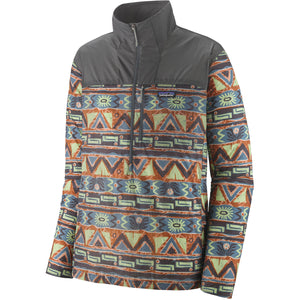 Patagonia Men's Houdini Stash 1/2-Zip Pullover High Hopes Geo: Forge Grey