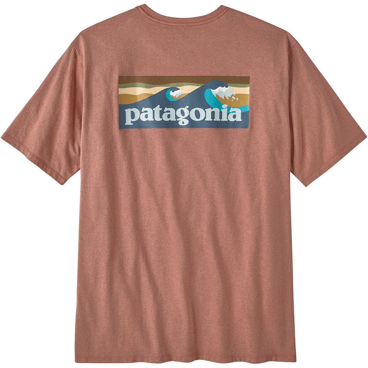 Patagonia Men's Boardshort Logo Pocket Responsibili-Tee Sienna Clay