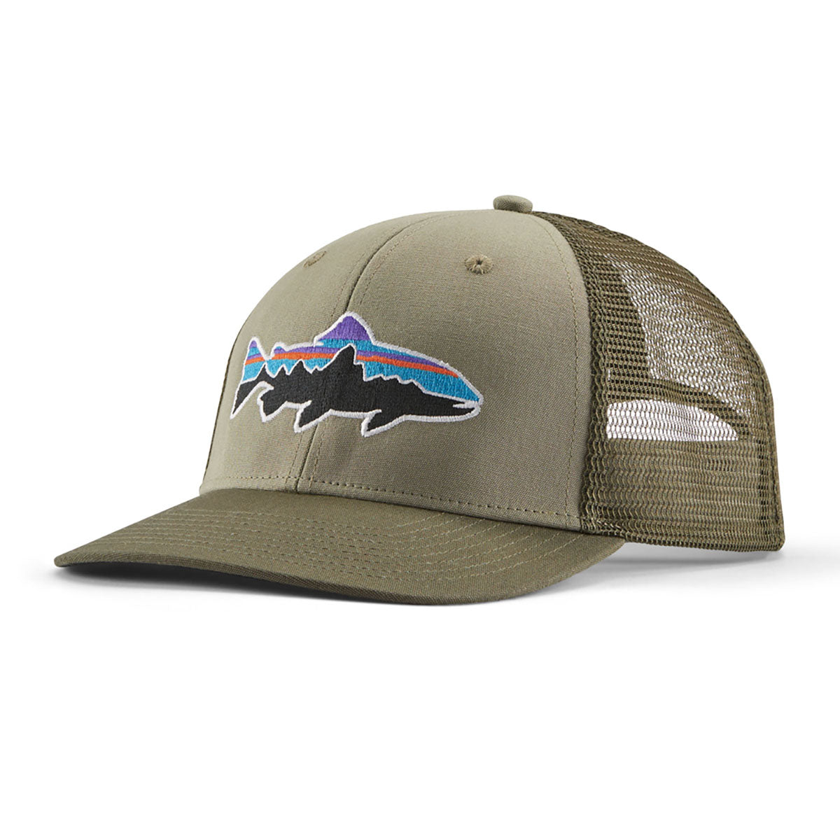 Patagonia Fitz Roy Trout Trucker Hat River Rock Green