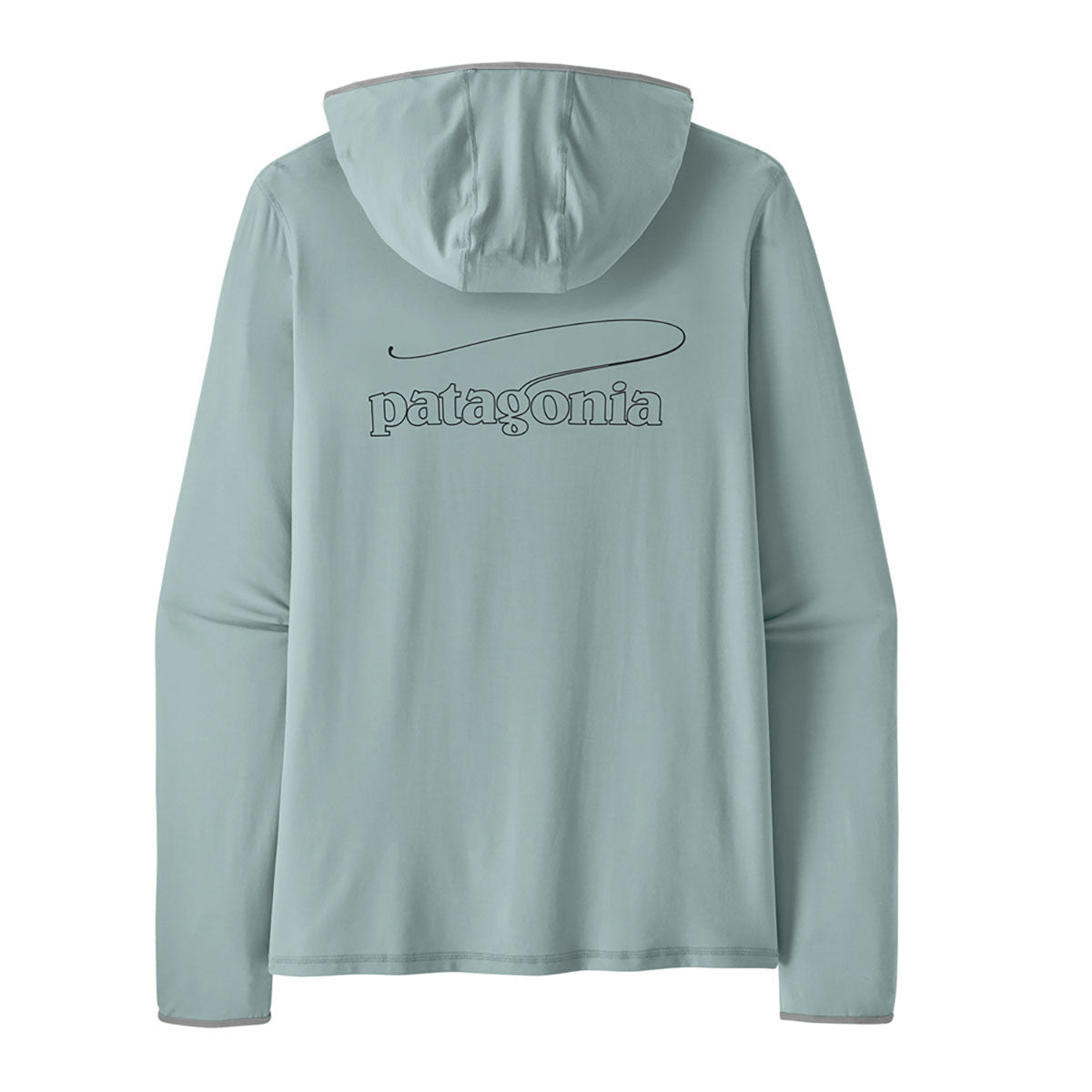 Patagonia Mens Tropic Comfort Natural Graphic Hoody Casting Logo: Thermal Blue