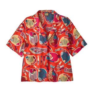 Patagonia Womens Tidal Threads Shirt Wrasse: Pollinator Orange
