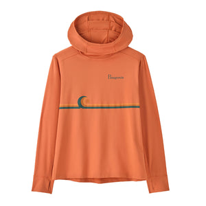 Patagonia Kids Capilene Silkweight Hoody Swelldrifter Stripe: Rock Melon