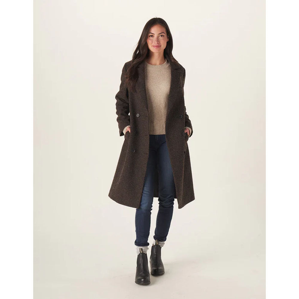 The Normal Brand Women's Pop Coat Coffee Plaid