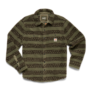 Howler Brothers Mens Allegheny Fleece Overshirt BEE Beetle