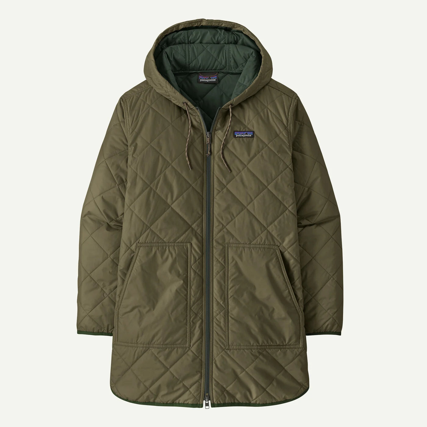 Patagonia Womens Pine Bank Insulated Parka BNG Basin Green / S