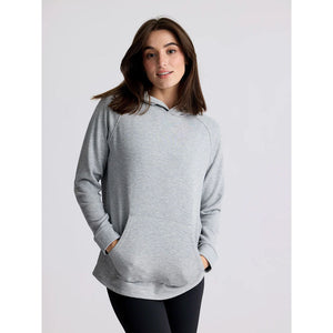 Free Fly Apparel Womens Bamboo Lightweight Fleece Hoodie ight Heather Grey / L