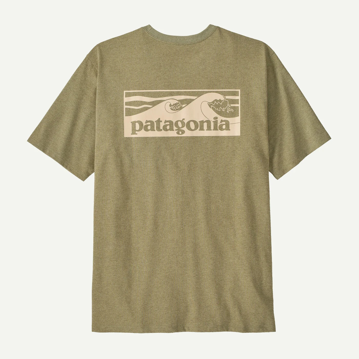 Patagonia Mens Boardshort Logo Pocket Responsibili-Tee GTG Gumtree Green / M