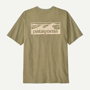 Patagonia Mens Boardshort Logo Pocket Responsibili-Tee GTG Gumtree Green / M